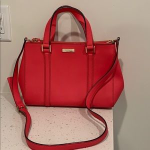 Kate Spade pink Newbury Lane crossbody tote